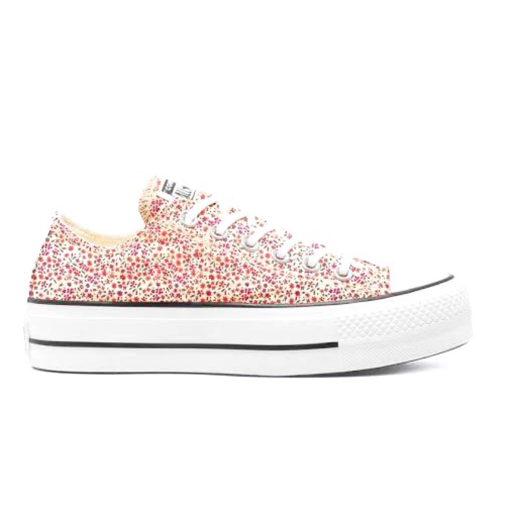 New Chuck Taylor All Star Floral Platform Sneakers - Picture 3 of 5